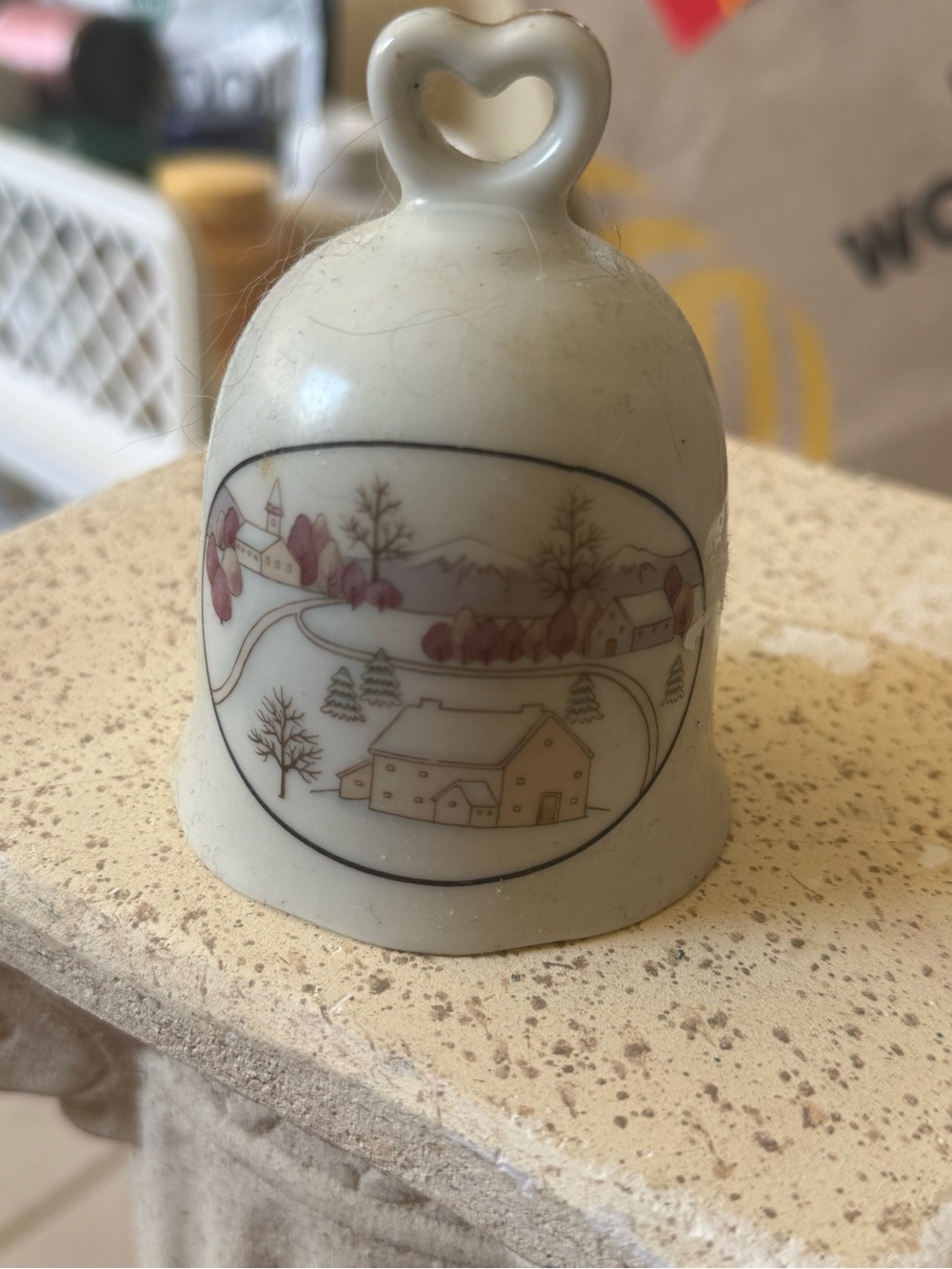 Coppercraft Guild Winter scene vintage Decorative Bell